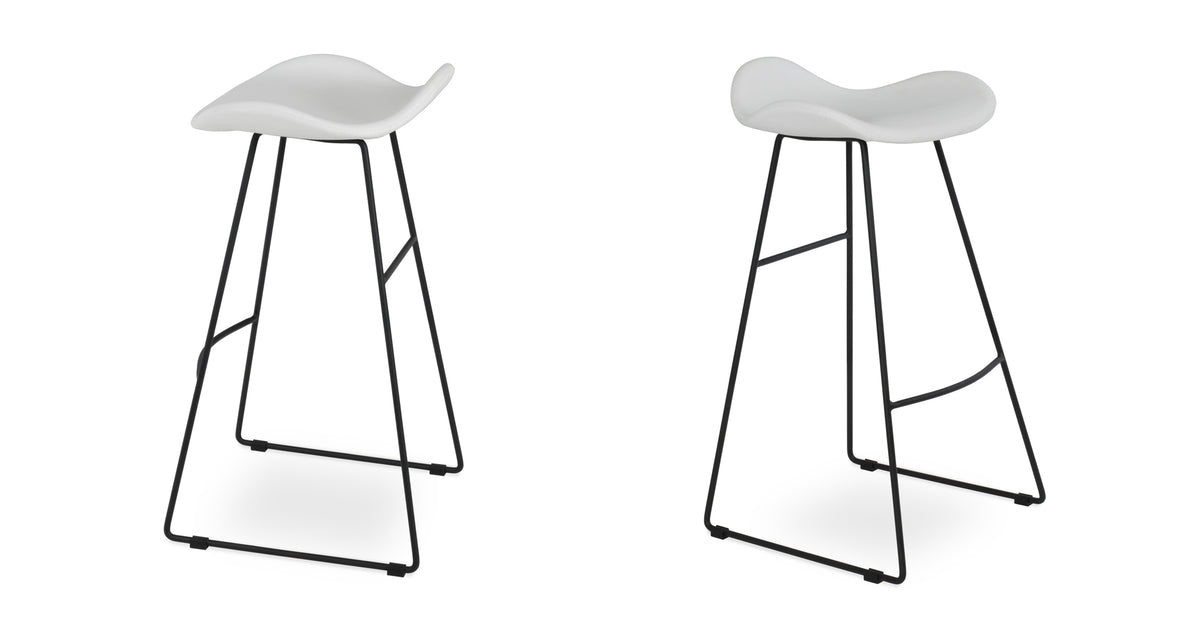Falcon Wire Stools by SohoConcept, showing counter/bar stools together.