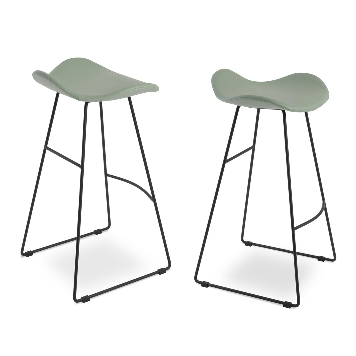 Falcon Wire Stools by SohoConcept, showing counter/bar stools together.