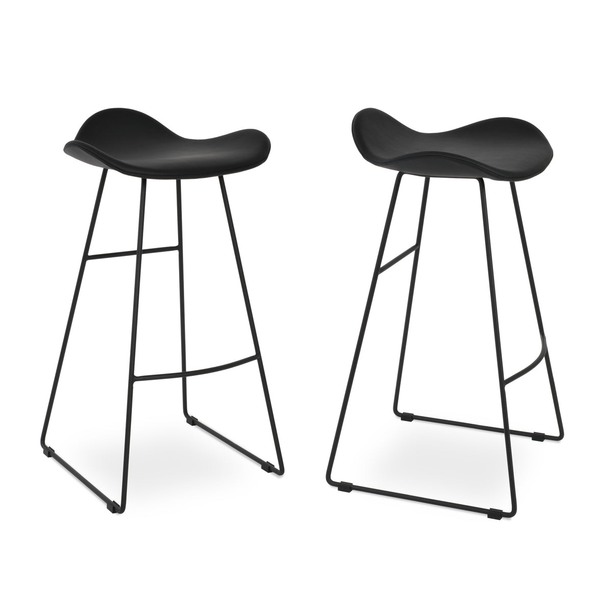 Falcon Wire Stools by SohoConcept, showing counter/bar stools together.