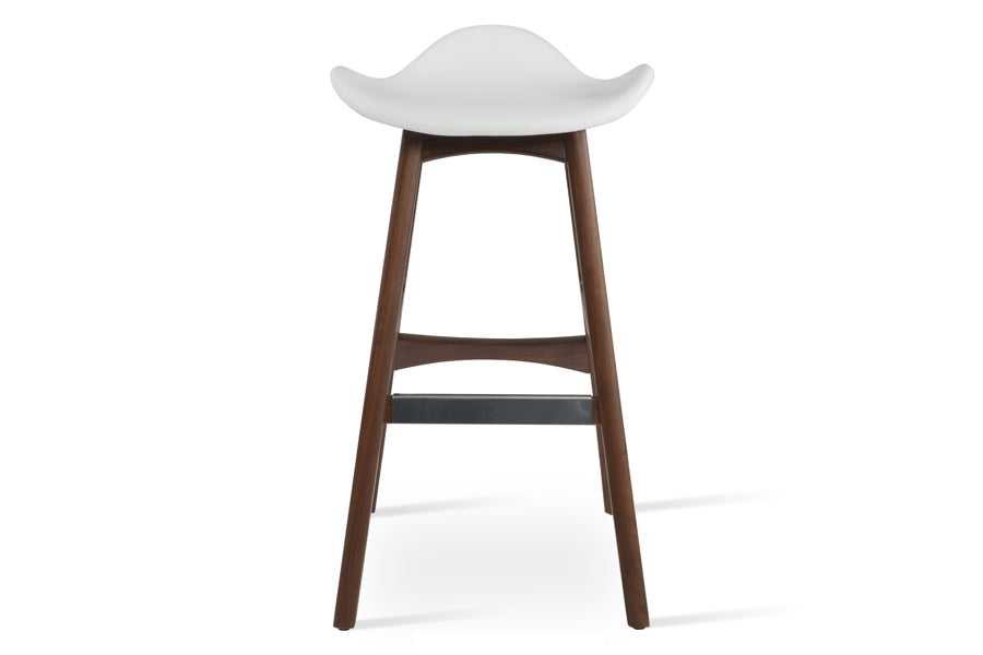Falcon PR-Wood Stool by SohoConcept, showing front view of falcon pr-wood stool.