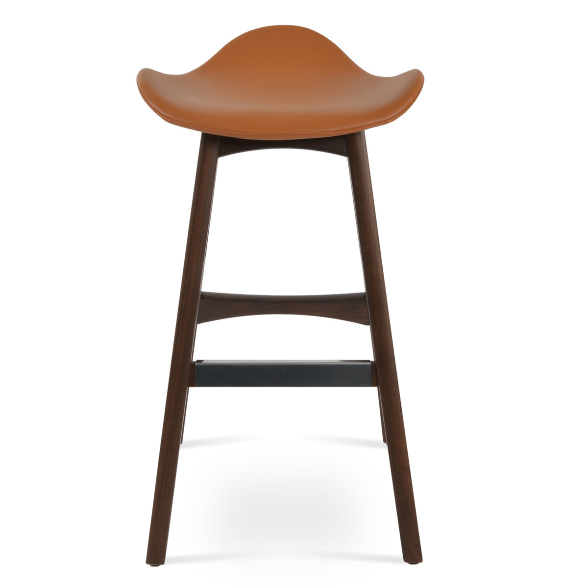 Falcon PR-Wood Stool by SohoConcept, showing front view of falcon pr-wood stool.