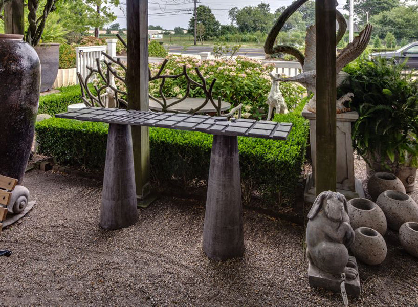 James De Wulf Fibonacci Locking Console Table by De Wulf, showing fibonacci locking console table in live shot.