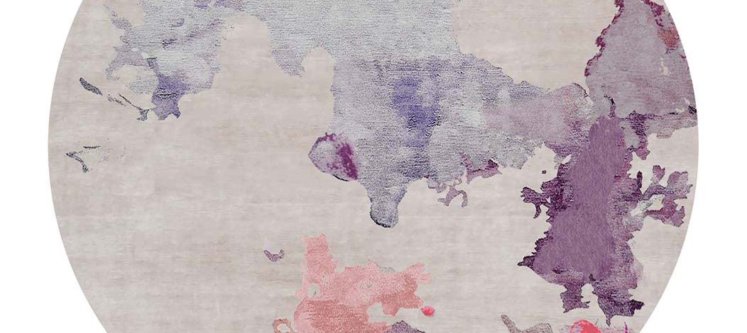 Fierozzo Biellese FE150 Rug by Second Studio, showing closeup view of fierozzo biellese fe150 rug by second studio in grey & multi color.