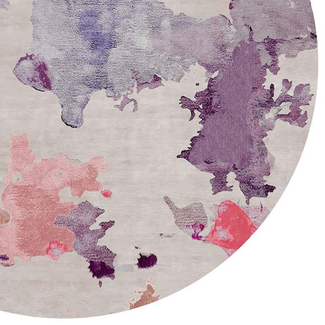 Fierozzo Biellese FE150 Rug by Second Studio, showing closeup view of fierozzo biellese fe150 rug by second studio in grey & multi color.