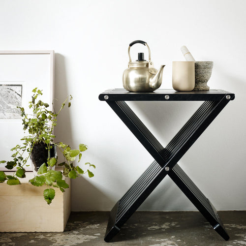 Fionia Stool by Skagerak, showing fionia stool in live shot.