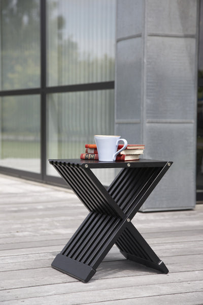 Fionia Stool by Skagerak, showing fionia stool in live shot.