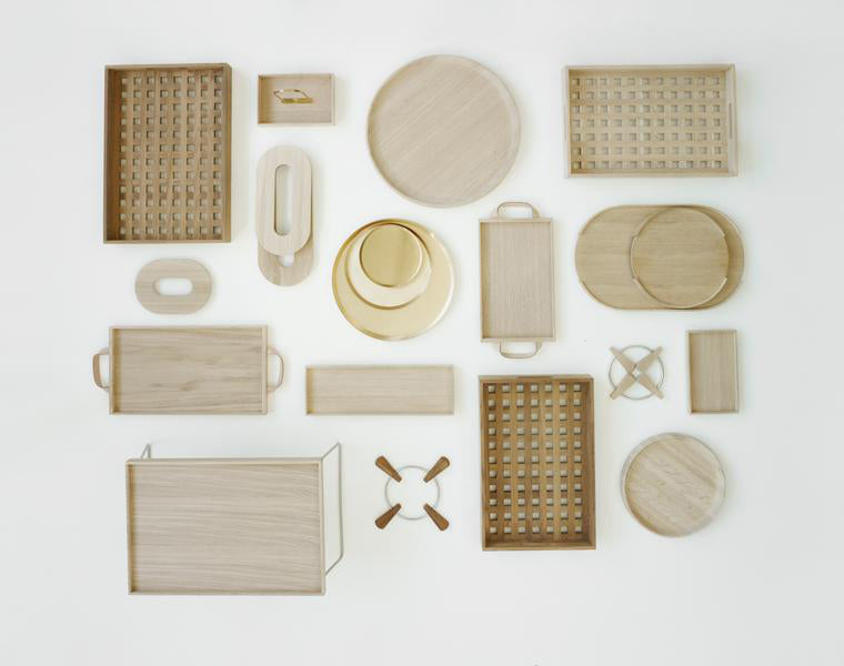 Fionia Tray by Skagerak, showing fionia tray in live shot.