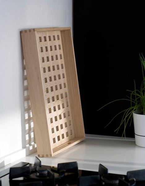 Fionia Tray by Skagerak, showing fionia tray in live shot.