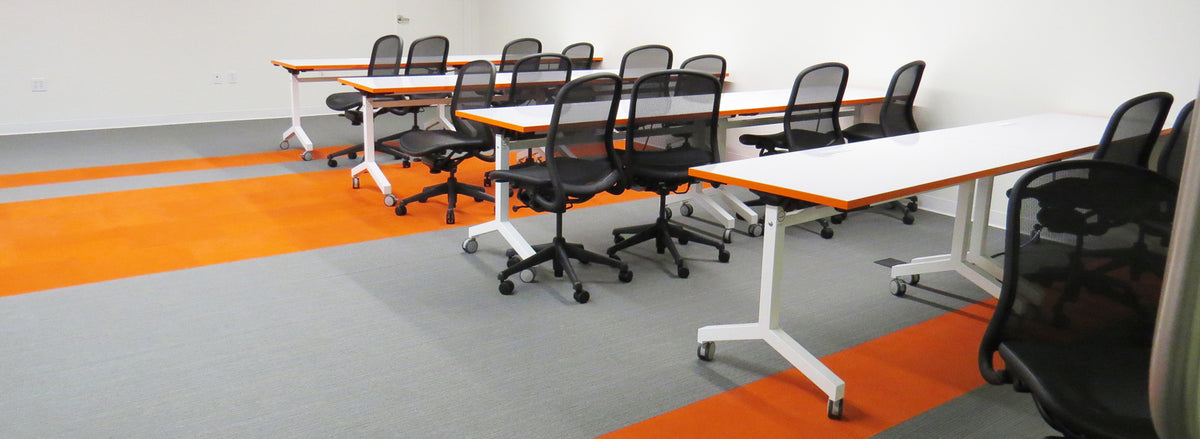 Flippy Training Table by Scale 1:1, showing flippy training tables in live shot.