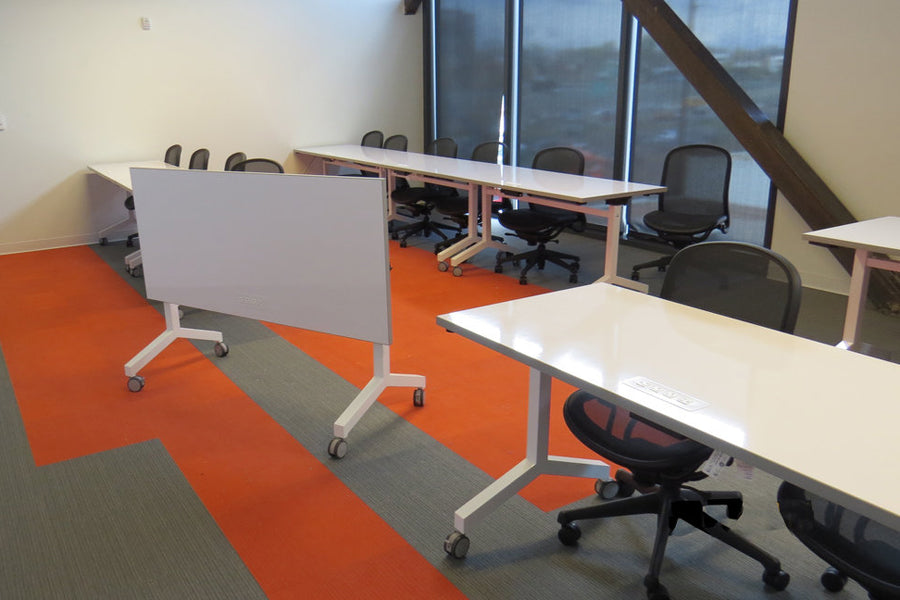 Flippy Training Table by Scale 1:1, showing flippy training tables in live shot.