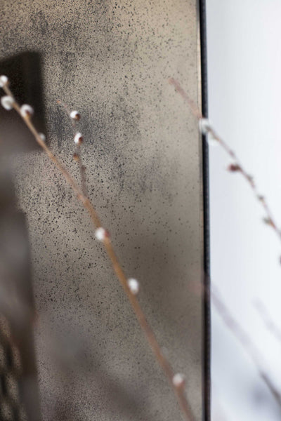 Floor Mirror by Ethnicraft, showing closeup view of floor mirror in live shot.
