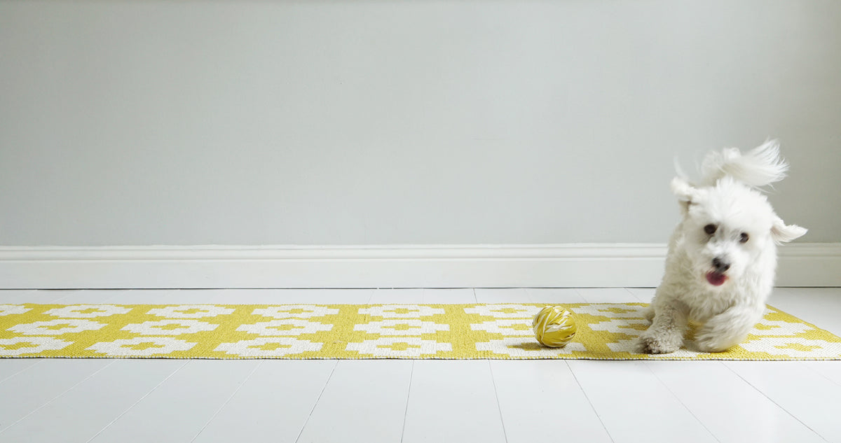 Flower Soft Plastic Rug by Brita, showing of flower soft plastic rug in the live shot.