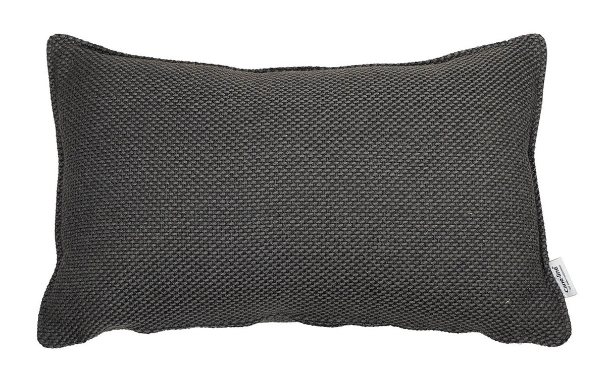 Focus Scatter Cushion by Cane-Line - 21" x 13", Dark Grey PP Cushion.