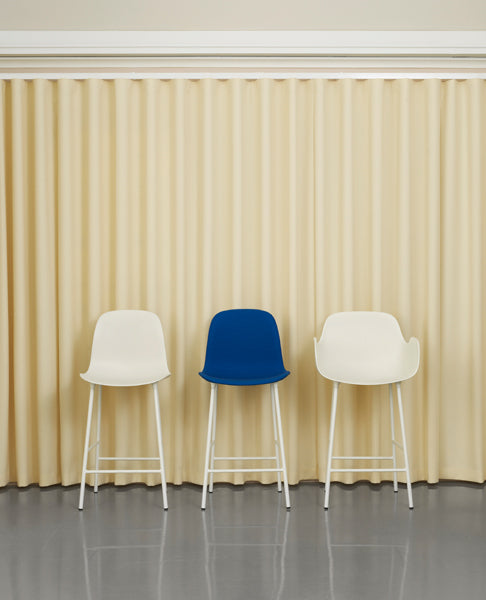 Form 39" High Bar Armchair by Normann Copenhagen, showing form 39" bar armchair in live shot.