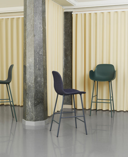 Form 39" High Bar Armchair by Normann Copenhagen, showing form 39" bar armchair in live shot.