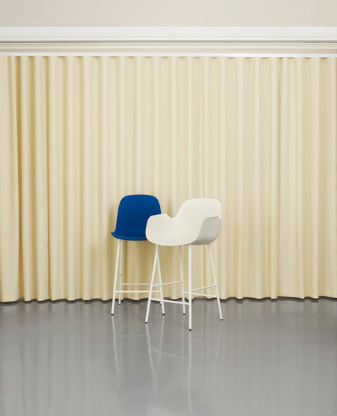 Form 39" High Bar Armchair by Normann Copenhagen, showing form 39" bar armchair in live shot.