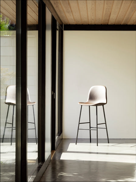 Form 39" High Bar Chair by Normann Copenhagen, showing form 39" high bar chair in live shot.