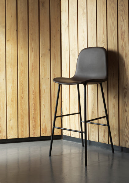 Form 39" High Bar Chair by Normann Copenhagen, showing form 39" high bar chair in live shot.