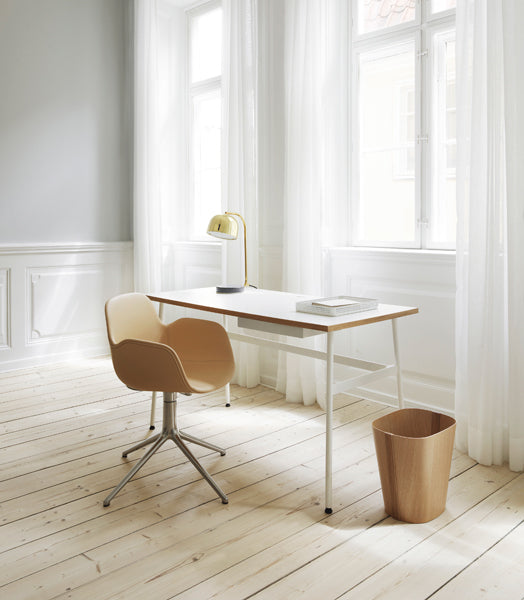 Form Swivel Chair by Normann Copenhagen, showing form swivel chair in live shot.