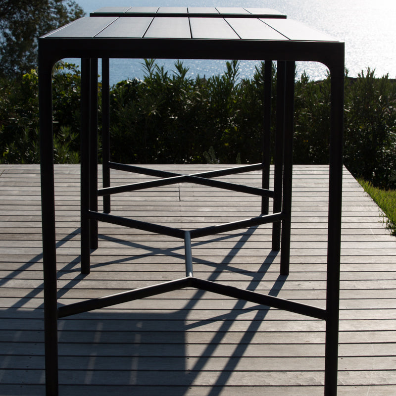 Four Outdoor Bar Table by Houe, showing four outdoor bar table in live shot.