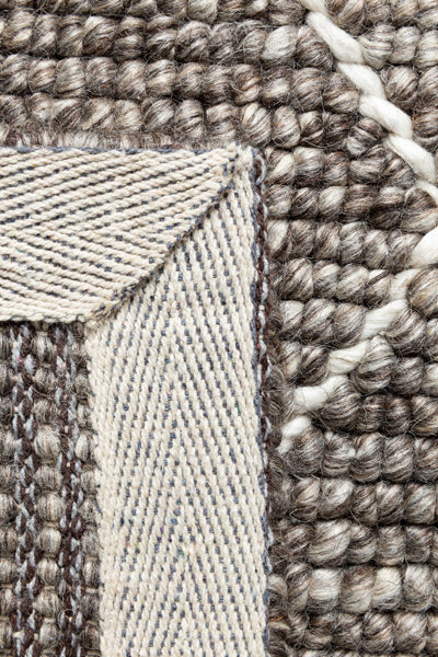 Framework 229.001.900 Hand Woven Rug by Ligne Pure, showing closeup view of framework hand wovn rug.