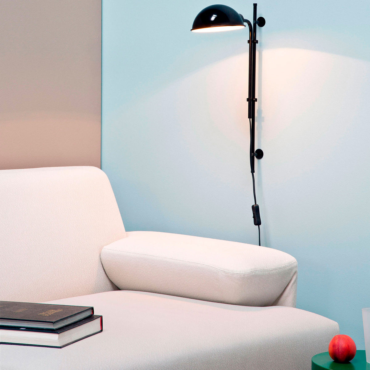Funiculi A Wall Lamp by Marset, showing funiculi a wall lamp in live shot.