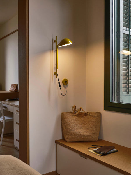Funiculi A Wall Lamp by Marset, showing funiculi a wall lamp in live shot.