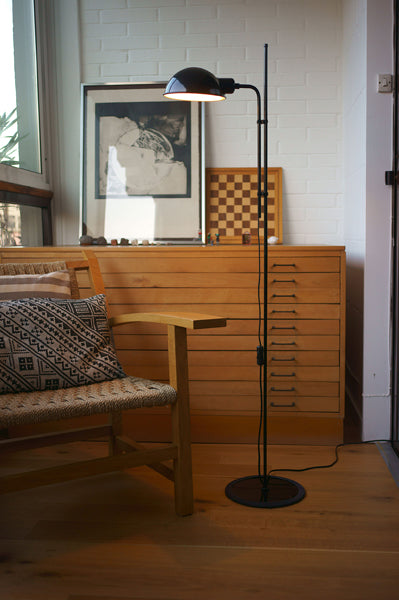 Funiculi Floor Lamp by Marset, showing funiculi floor lamp in live shot.