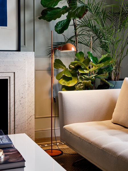 Funiculi Floor Lamp by Marset, showing funiculi floor lamp in live shot.