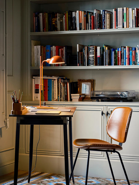 Funiculi S Table Lamp by Marset, showing funiculi s table lamp in live shot.