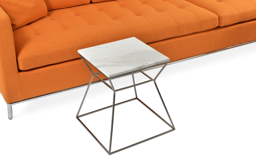 Gakko End Table by sohoConcept, showing end table and sofa.