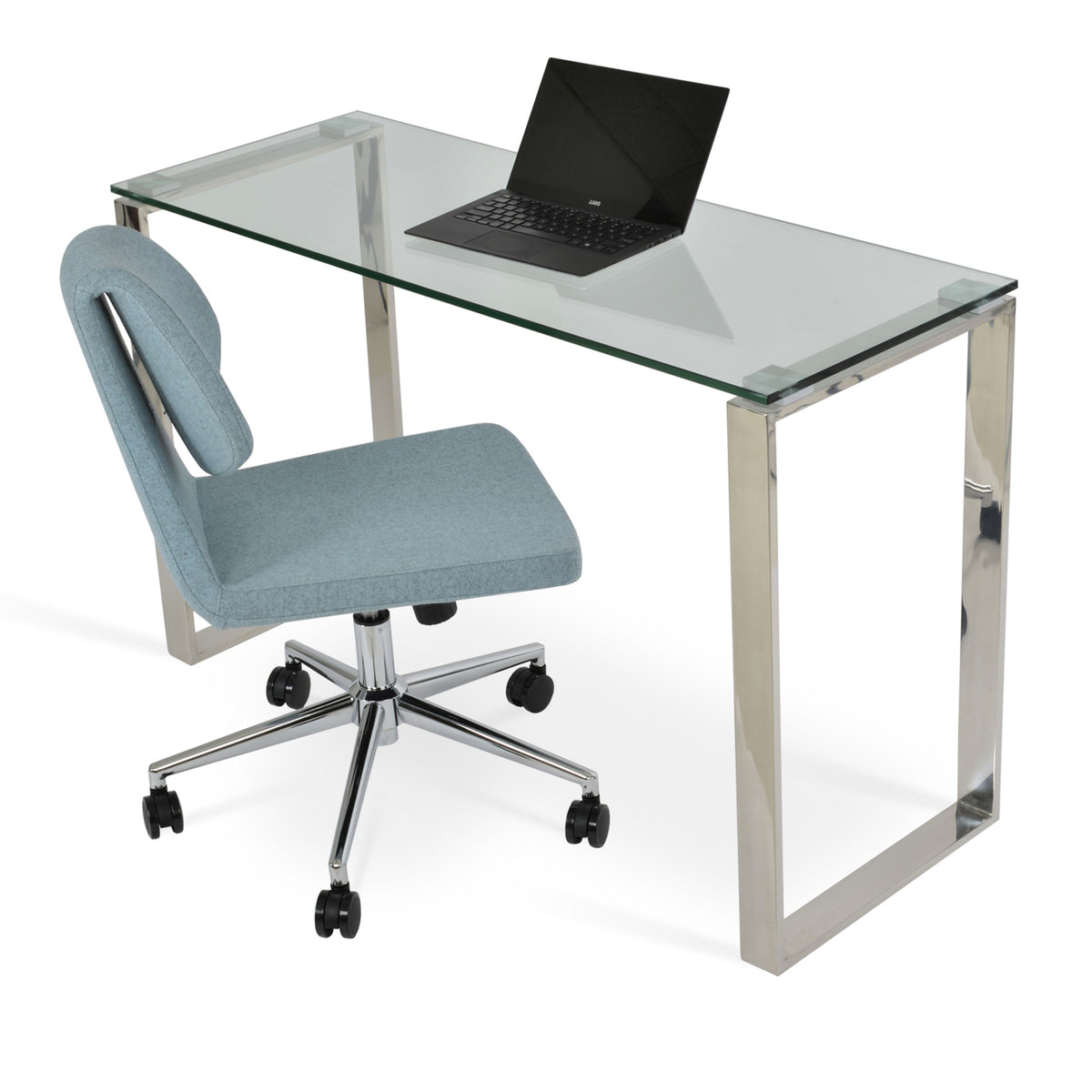 Gakko Office Chair by sohoConcept, showing office chair with table.