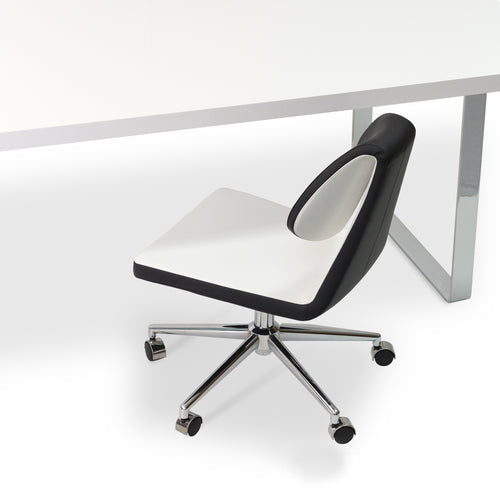 Gakko Office Chair by sohoConcept, showing office chair with table.