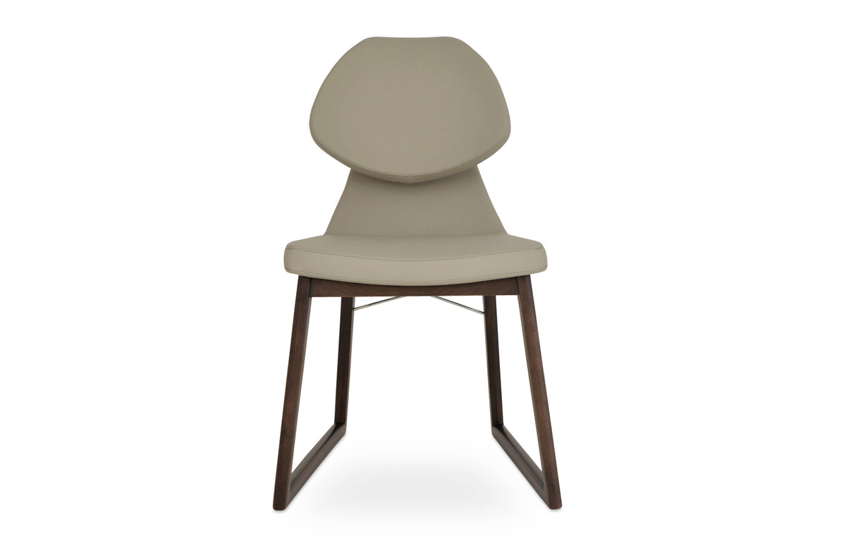 Gakko Wood Chair by SohoConcept - Beech Walnut Wood, Bone PPM
