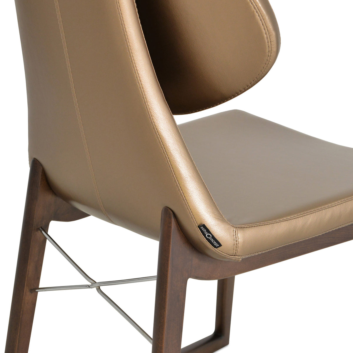 Gakko Wood Chair by SohoConcept, showing closeup view of wood chair.