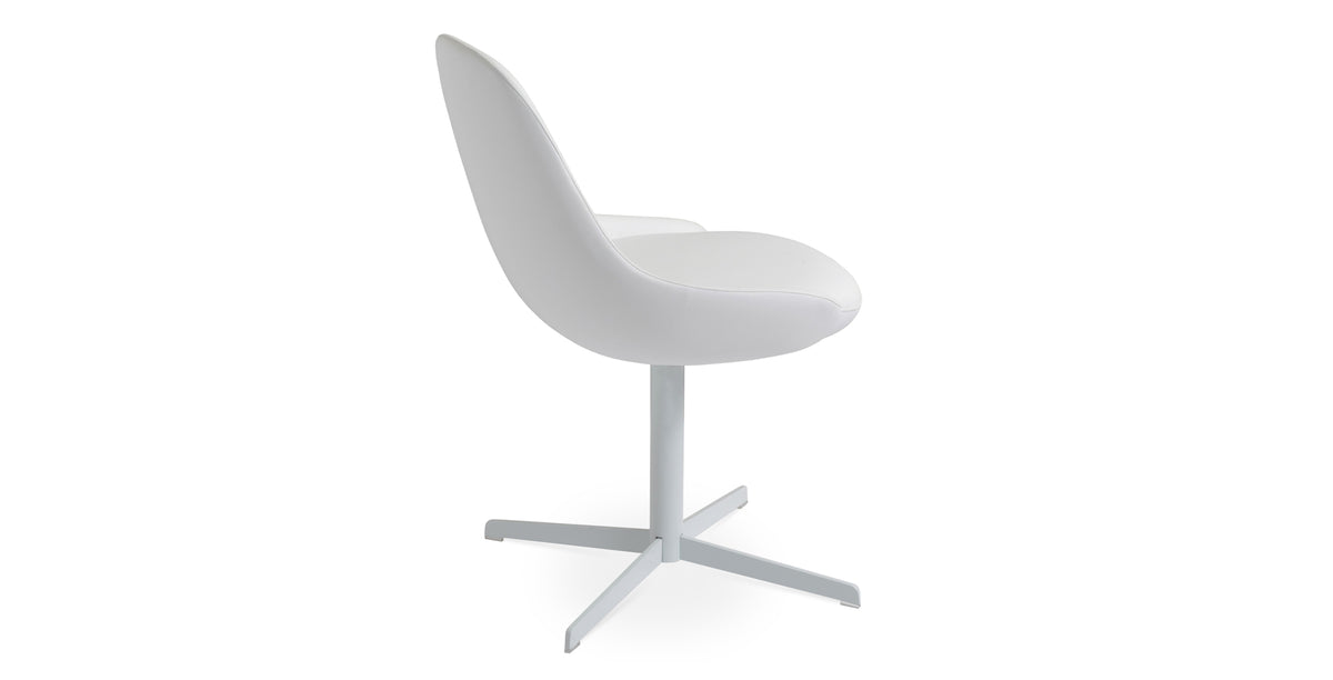 Gazel 4 Star Swivel Chair by SohoConcept, showing side view of 4 star swivel chair.