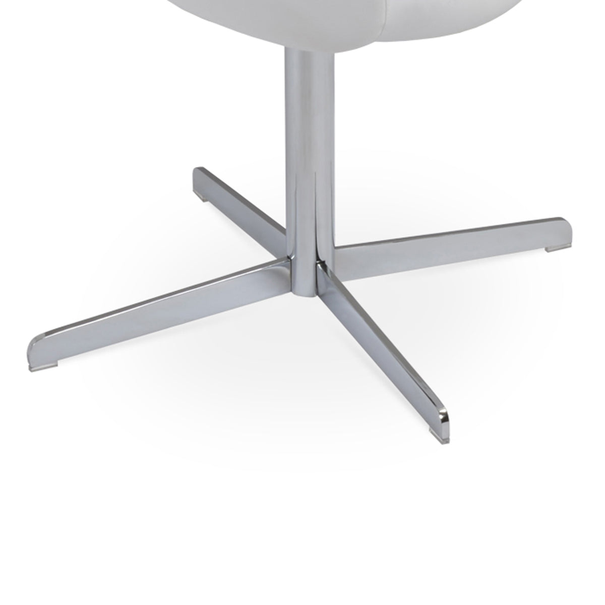 Gazel Arm 4 Star Swivel Chair by SohoConcept, showing closeup view of arm 4 star swivel chair.