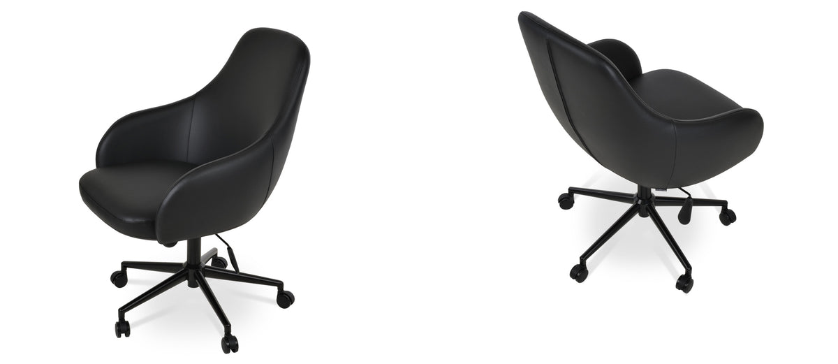 Gazel Arm Large Office Chair by SohoConcept, showing two arm large office chairs together.