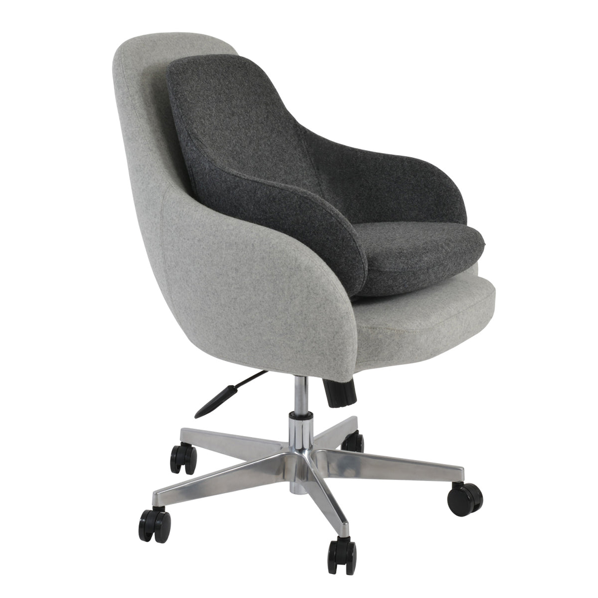 Gazel Arm Large Office Chair by SohoConcept, showing angle view of arm large office chair.