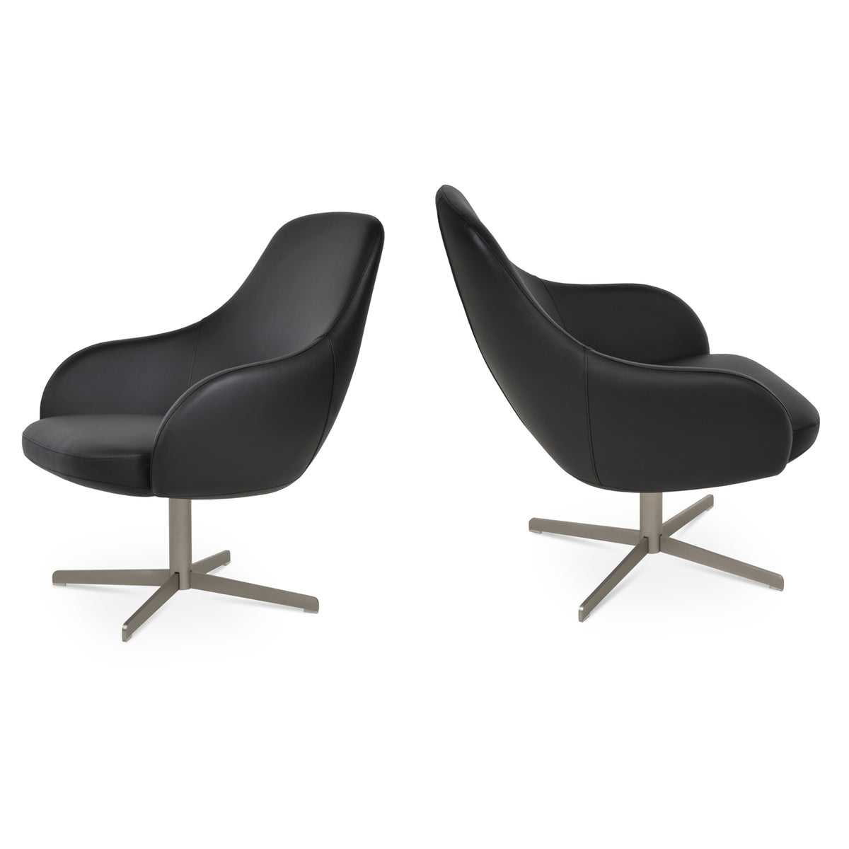 Gazel Arm Lounge 4 Star Chair by SohoConcept, showing two arm lounge 2 star chairs together.