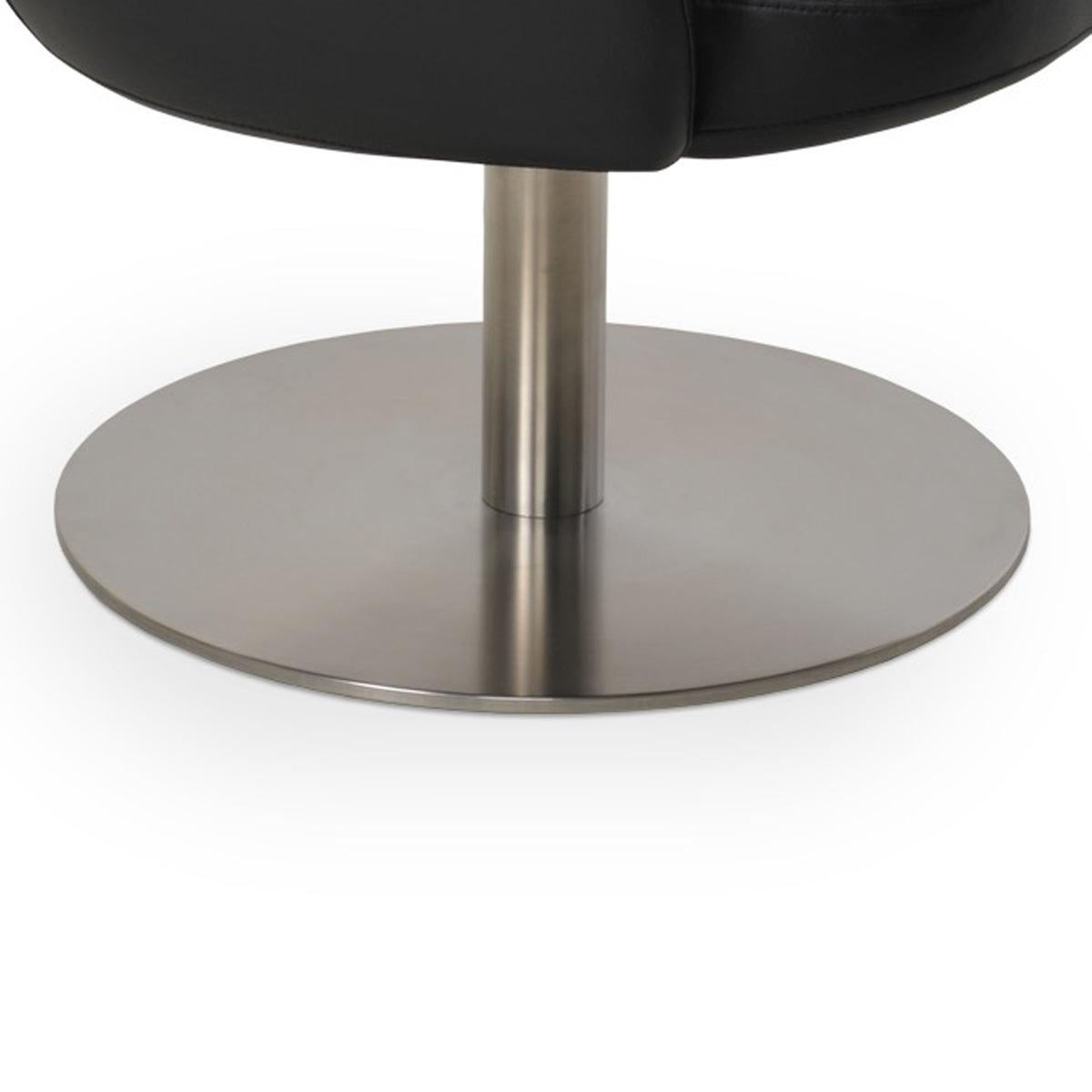 Gazel Arm Lounge Swivel Round Chair by SohoConcept, showing two closeup view of arm lounge swivel round chair.