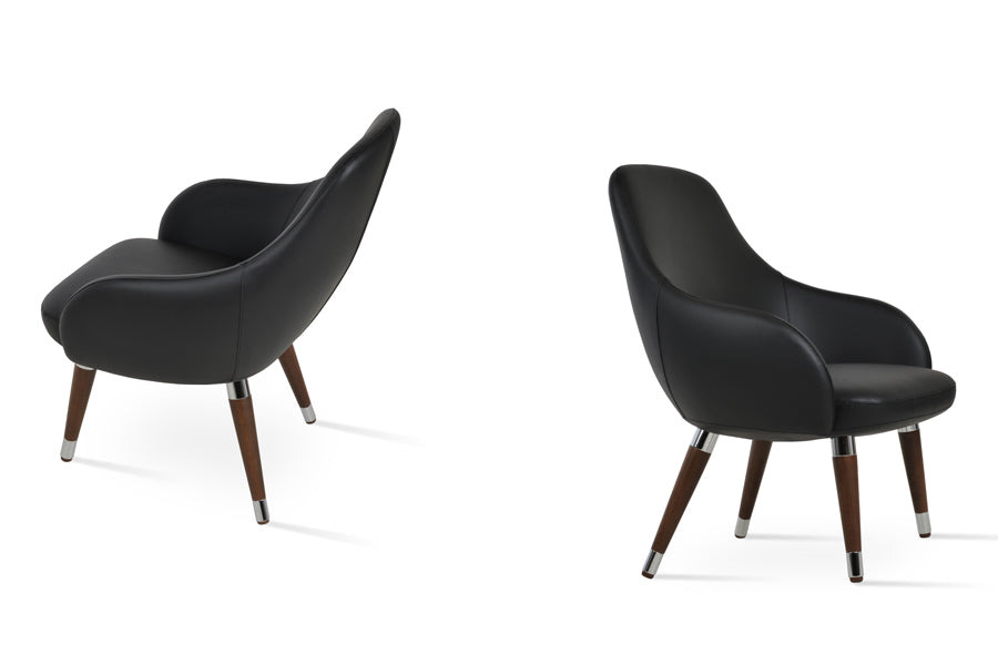 Gazel Arm Lounge Wood Chair by SohoConcept, showing two arm lounge wood chairs together.