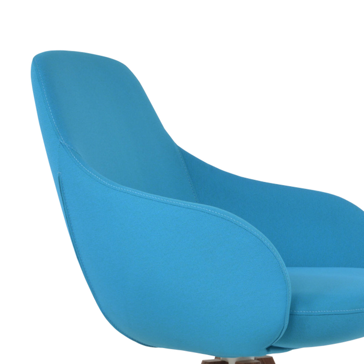 Gazel Arm Pyramid Swivel Stools by SohoConcept, showing closeup view of arm pyramid swivel stool.
