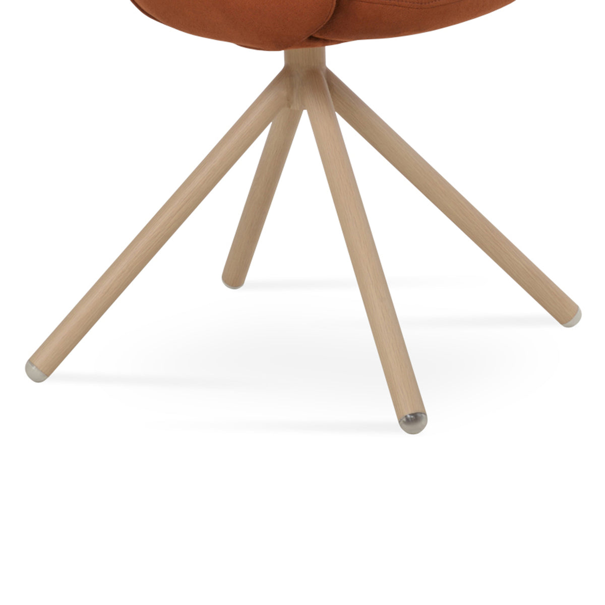 Gazel Arm Stick Swivel Chair by SohoConcept, showing closeup view of arm stick swivel chair.