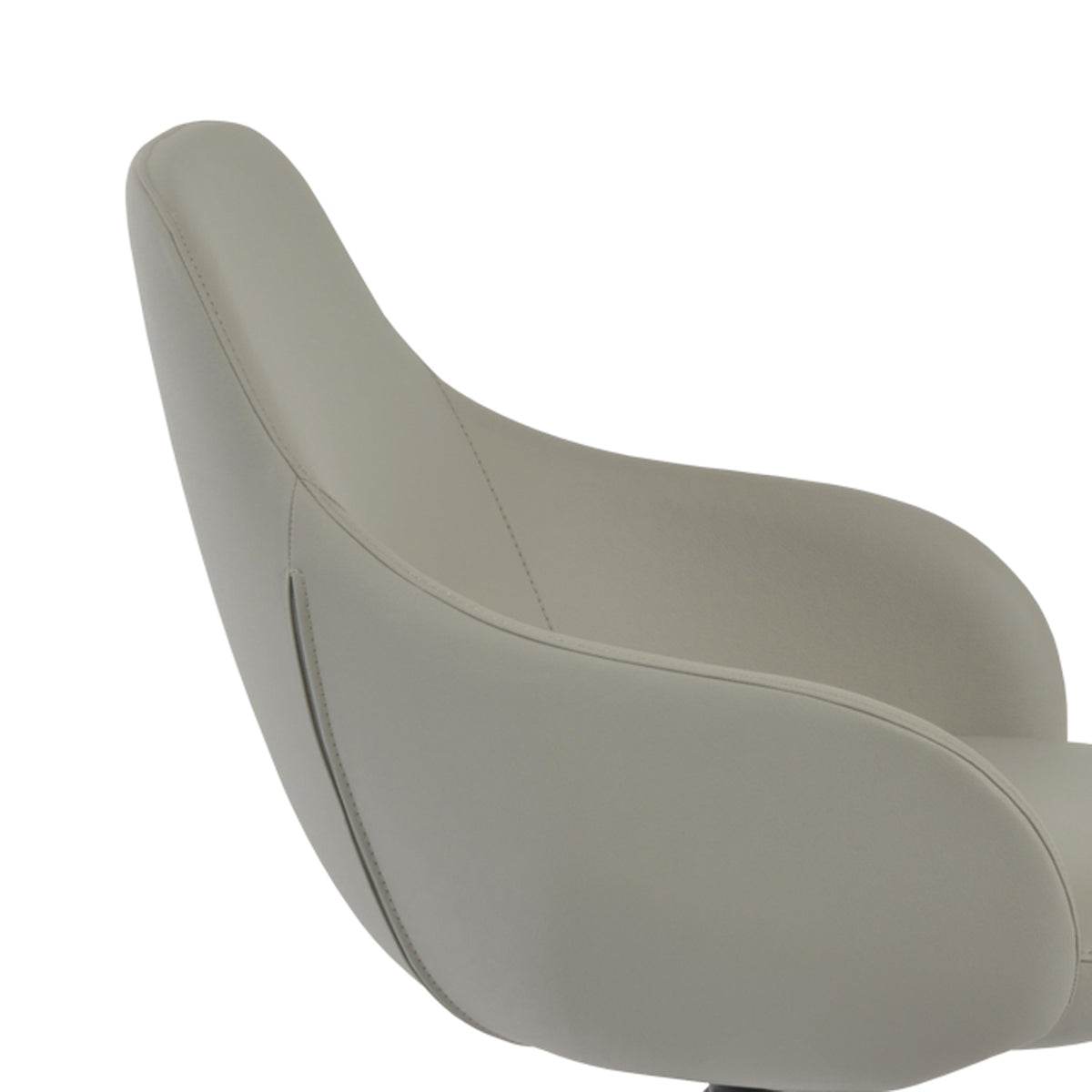 Gazel Arm Stick Swivel Chair by SohoConcept, showing closeup view of arm stick swivel chair.