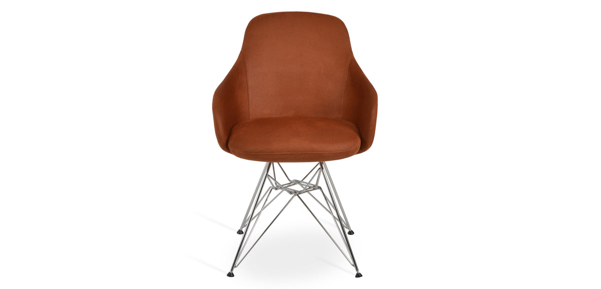 Gazel Arm Tower Chair by SohoConcept, showing front view of arm tower chair.