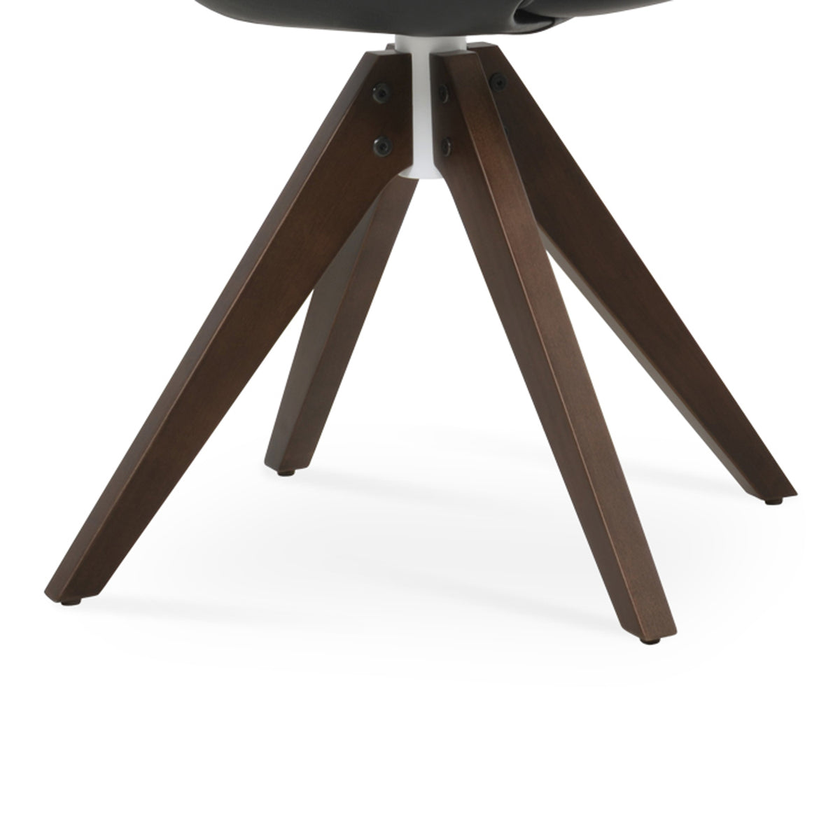 Gazel Pyramid Swivel Dining Chair by SohoConcept, showing closeup view of pyramid swivel dining chair.