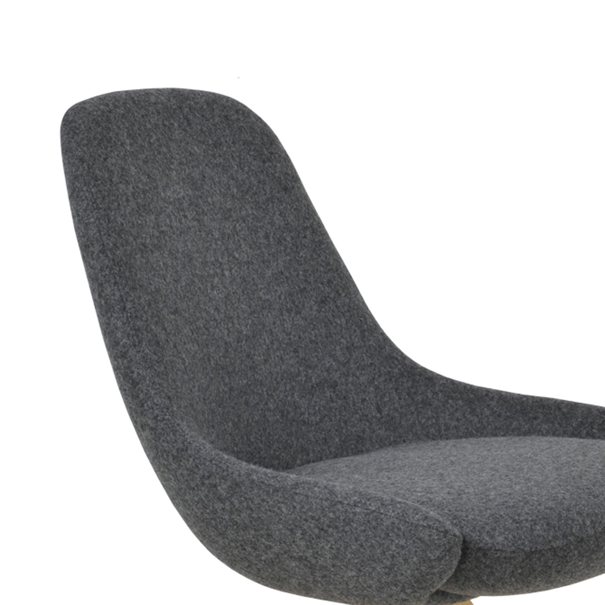 Gazel Pyramid Swivel Dining Chair by SohoConcept, showing closeup view of pyramid swivel dining chair.
