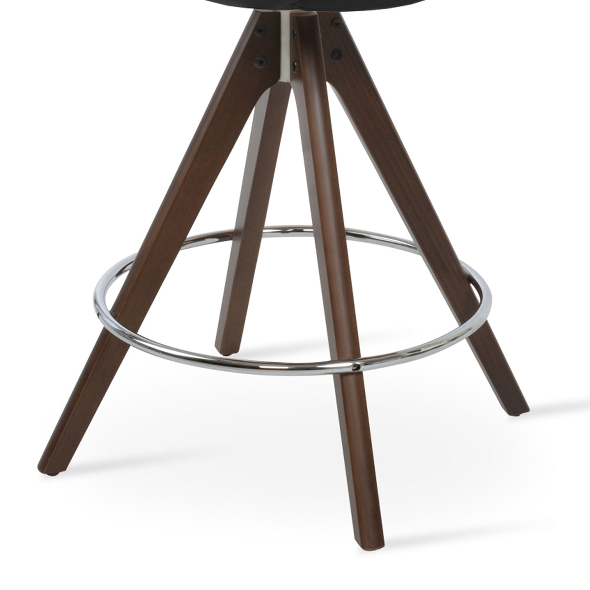 Gazel Pyramid Swivel Stools by SohoConcept, showing closeup view of pyramid swivel stool.