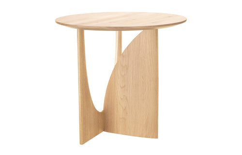 Geometric Side Table by Ethnicraft - Oak Wood.